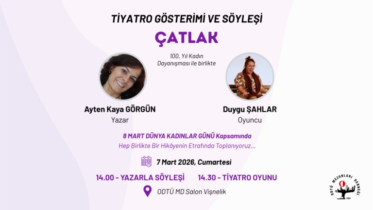 Tiyatro Gösterimi ve Söyleşi: Çatlak