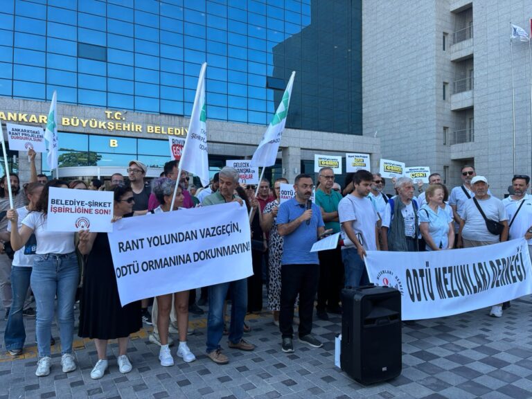 ODTÜ Rant Yolu Basın Açıklaması
